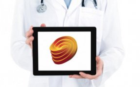 doctor holding tablet